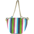 Colorful Paper Straw Tote Bag
