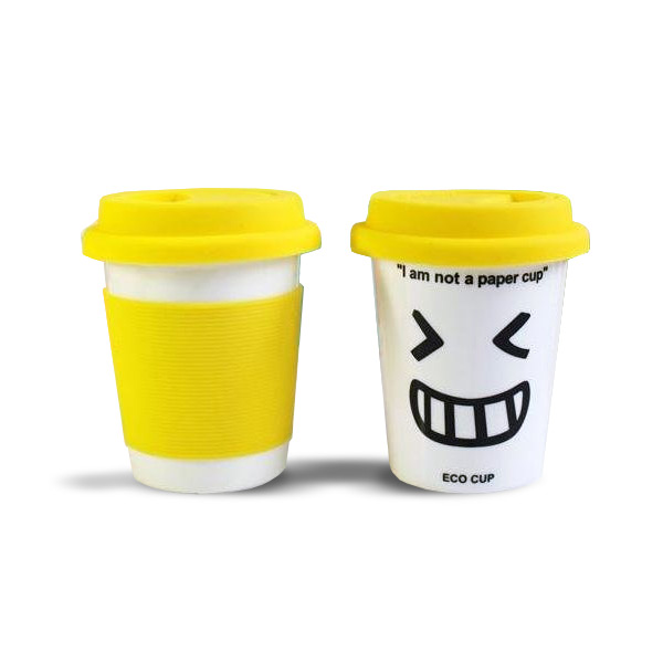 I Am Not A Paper Cup Thermal Porcelain Mug Ml Yellow