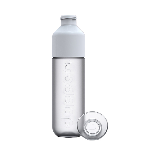 En gemeenschap bovenstaand Dopper Water Bottle - Pure White - Recycled Plasticware - Green Pal Store  (GreenPal.sg)