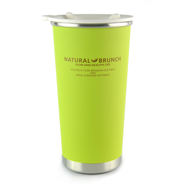 Stainless Steel Double Wall Heat Insulated Cup - Green