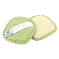 Bamboo & Loofah Square Bath Pad (2 pcs)