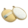 Soybean & Loofah Oval Bath Pad (2 pcs)